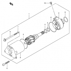 Starting motor