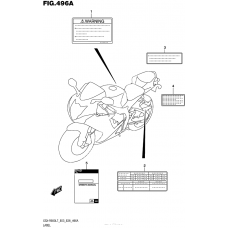 Информационные наклейки (Gsx-R600L7 E03)