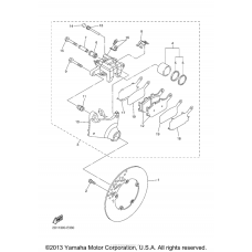 Rear brake caliper