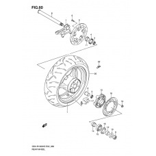 Rear wheel complete assy