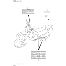 Информационные наклейки (Dr-Z400Sl5 E28)