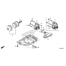 Oil pan + oil pump