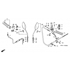 Handle lever/switch/cable