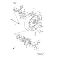 Rear wheel complete assy