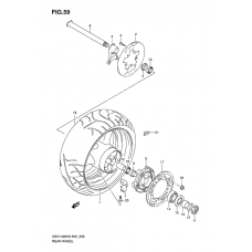 Rear wheel complete assy