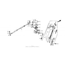 Rear brake master cylinder