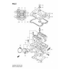 Rear cylinder head