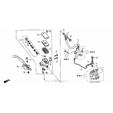 Front brake master cylinder (abs)