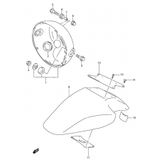 Front fender              

                  Gsf1200t/v/w/x/y