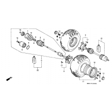 Rear wheel complete assy