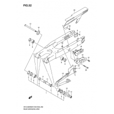 Rear swinging arm