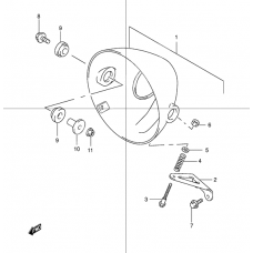 Headlamp housing              

                  Gsf1200k1/k2/k3/k4/zk4/zk5