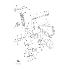 Rear arm suspension