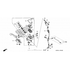 Front brake master cylinder