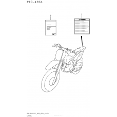 Информационные наклейки (Dr-Z125L5 E28)