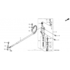 Rear brake master cylinder