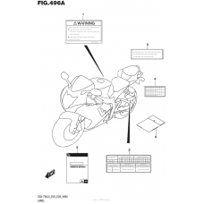 Информационные наклейки (Gsx-R750L5 E03)