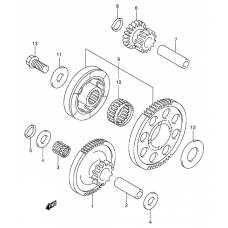 Starter clutch              

                  Model x/y/k1/k2