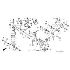 Rear shock absorber (abs)