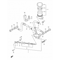 Rear master cylinder