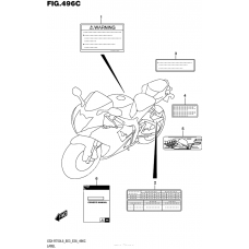 Информационные наклейки (Gsx-R750L6 E33)