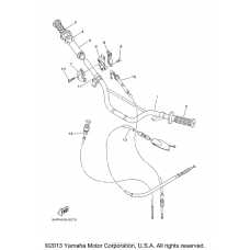 Steering handle cable