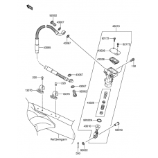 Rear master cylinder