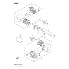 Turnsignal front & rear lamp              

                  Note