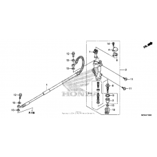 Rear brake master cylinder