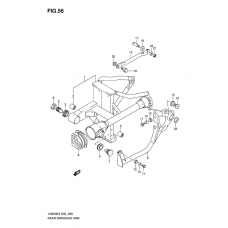 Rear swinging arm