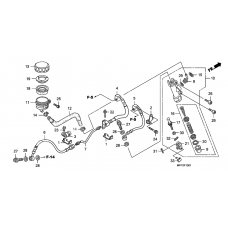 Rr. brake master cylinder              

                  CB1300A/CB1300SA