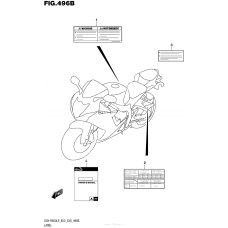 Информационные наклейкиl (Gsx-R600L5 E28)