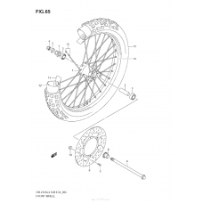 Переднее колесо (Dr-Z125Ll3 E33)