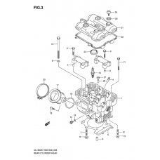 Rear cylinder head