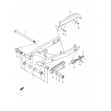 Rear swinging arm