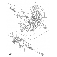 Rear wheel complete assy