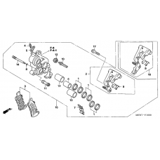 R. front brake caliper