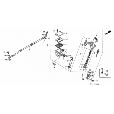 Rear brake master cylinder