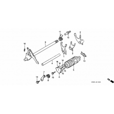 Gearshift drum/ gearshift fork