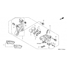 Rear brake caliper              

                  NT650V2/3/4/5