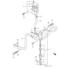 Rear master cylinder              

                  Gsf1200st/sv/sw/sx/sy