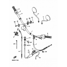 Steering handle cable