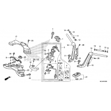 Верхняя траверса & Клипон руля