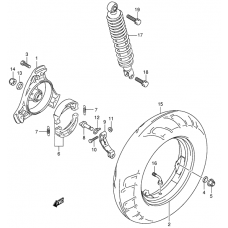 Rear wheel complete assy