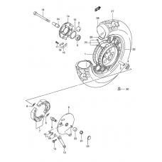 Rear wheel complete assy