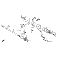 Gearshift fork/ gearshift drum