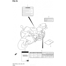 Информационные наклейки (Gsx-R750L4 E28)