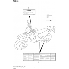 Информационные наклейки (Dr-Z400Sl4 E28)