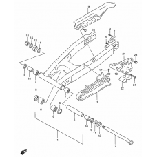 Rear swinging arm