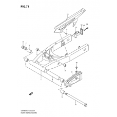 Rear swinging arm